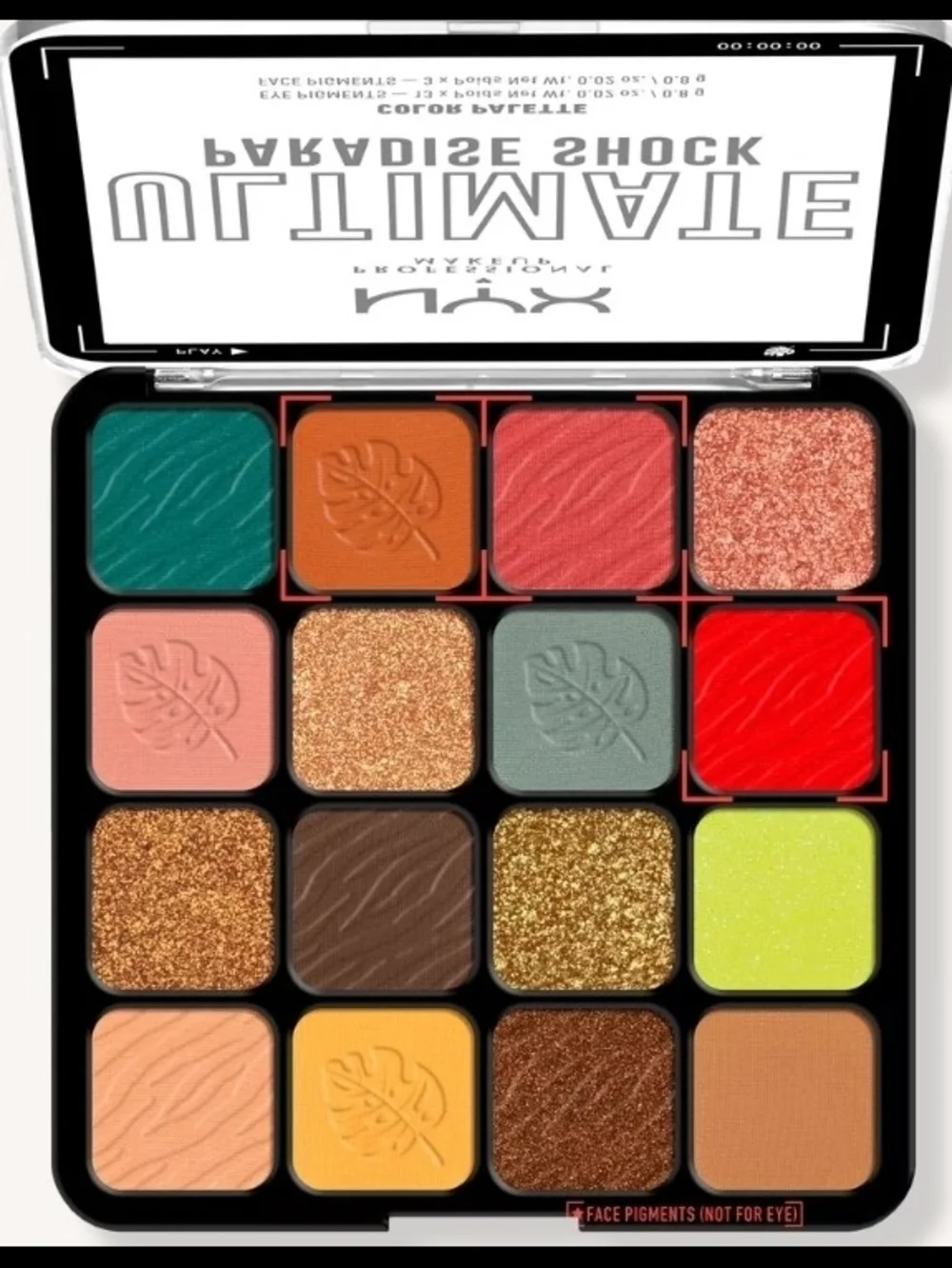 NYX Ultimate Paradise Shock Eyeshadow Palette with Pink NYX Pouch $30 NWT/SEALED